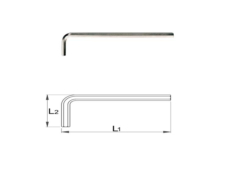 UNIOR Ključ imbus dugi - 2.5mm, niklovan, art.220L 608512 857226 - dodatni pogled