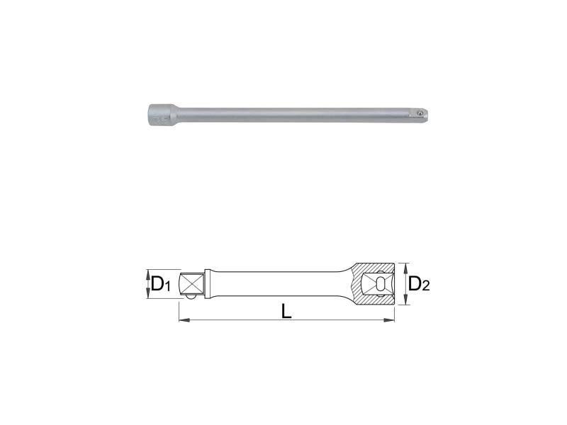 UNIOR Produžetak za nasadne ključeve 3/8 250mm 238.4/1 605342 508405 - dodatni pogled
