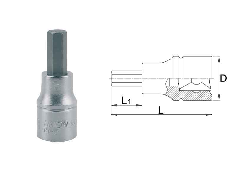 UNIOR Nastavak imbus za nasadne ključeve 1/2 10mm, art.192HX 603424 300515 - dodatni pogled