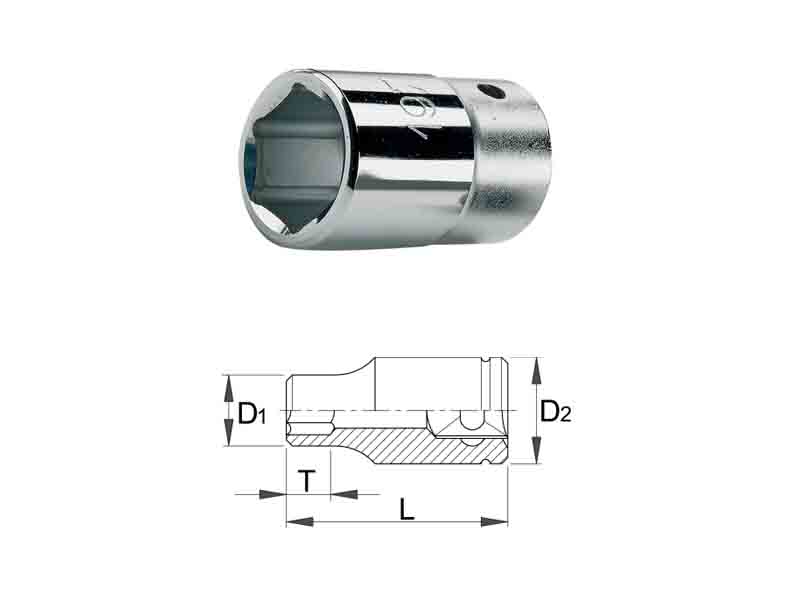 UNIOR Ključ nasadni 6-UGAONI 3/4 32mm 197/1 6p 602730 136403 - dodatni pogled