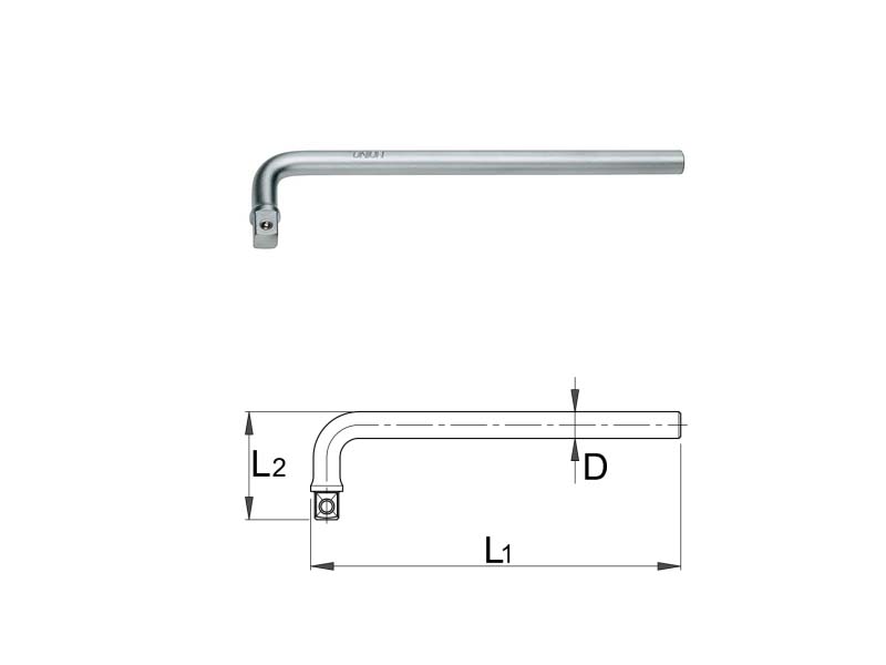 UNIOR T-Ručica za nasadne ključeve 1/2 250mm 190.5/2 610933 358785 - dodatni pogled