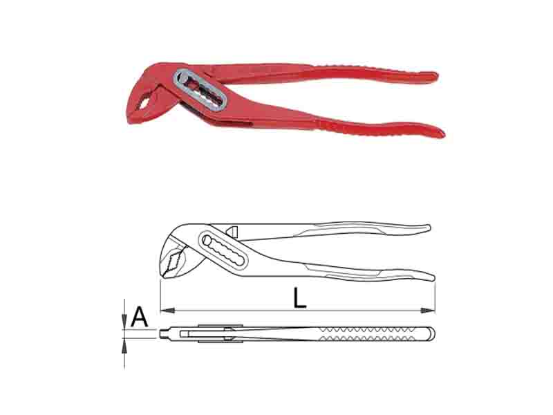 UNIOR Klešta papagajke s čepom - 175mm, LAKIRANE art.447 607348 889171 - dodatni pogled