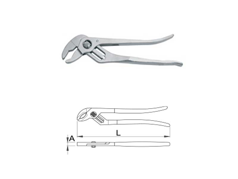 UNIOR Klešta papagajke s vretenom 260mm HROMIRANE art.446 601461 241261 - dodatni pogled