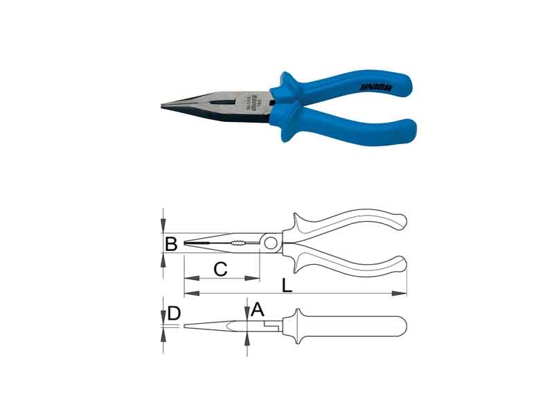 UNIOR Klešta sa poluokruglim čeljustima - 140mm, FOSFATIRANE 506/4G 608712 898228 - dodatni pogled