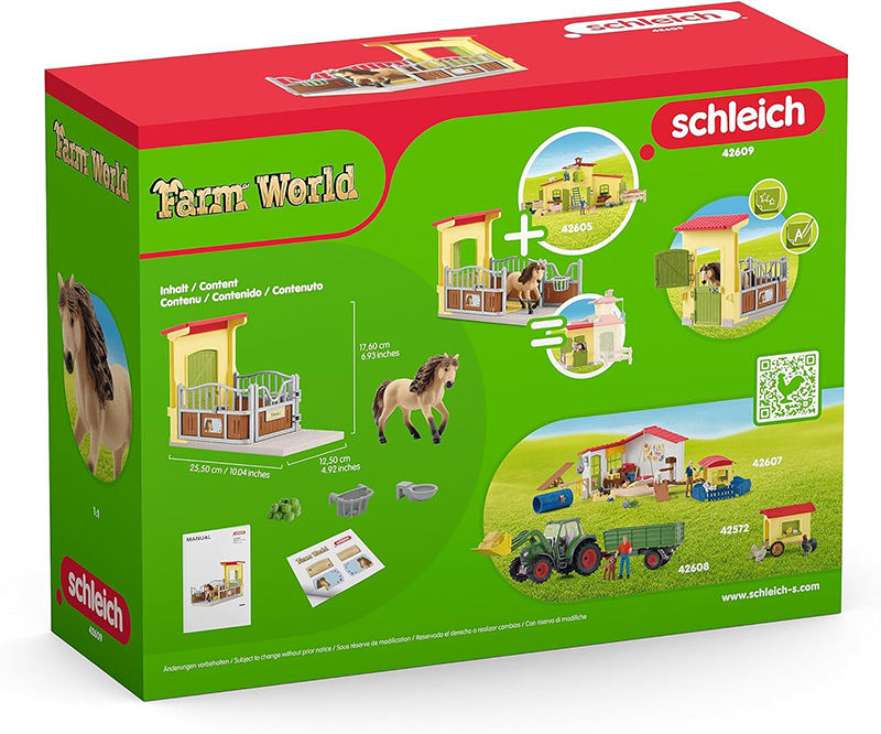 Schleich® figure Domaće životinje Konji - Boks za poni konja i islandski poni 42609 - dodatni pogled