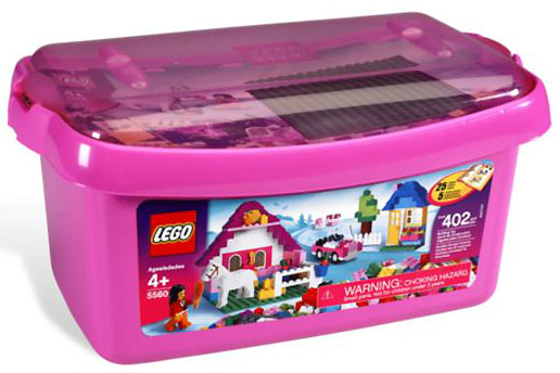 LEGO® Bricks and More Kocke - Velika Ružičasta Kutija Kocaka LE5560 - dodatni pogled
