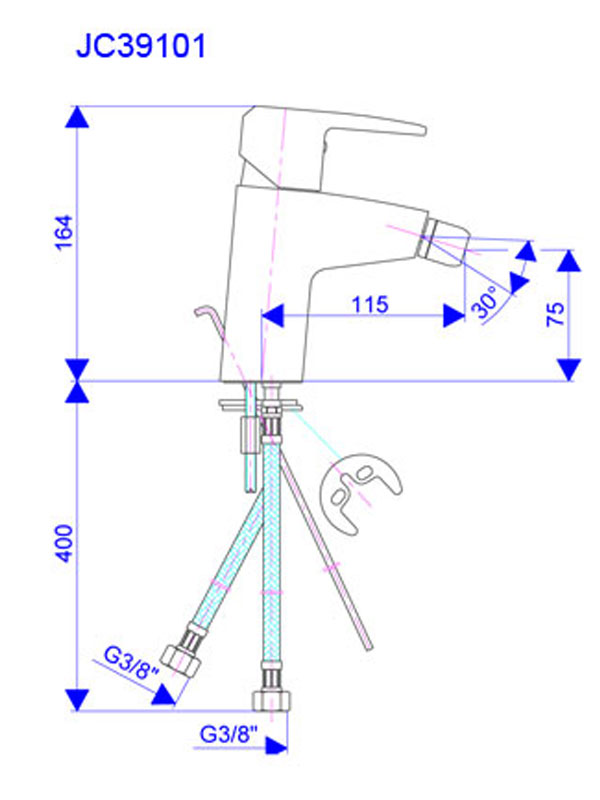 BATERIJA za bide JC39101 - dodatni pogled