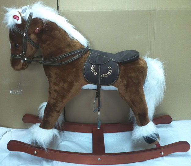 Klackalica Konjić Sa zvučnim Funkcijama Jolly Ride Brown - dodatni pogled