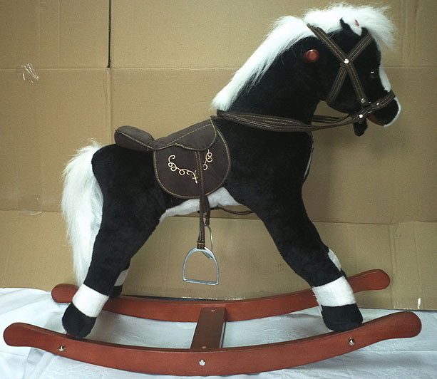 Ljuljalica Konjić Sa zvučnim Funkcijama Jolly Ride Black - dodatni pogled