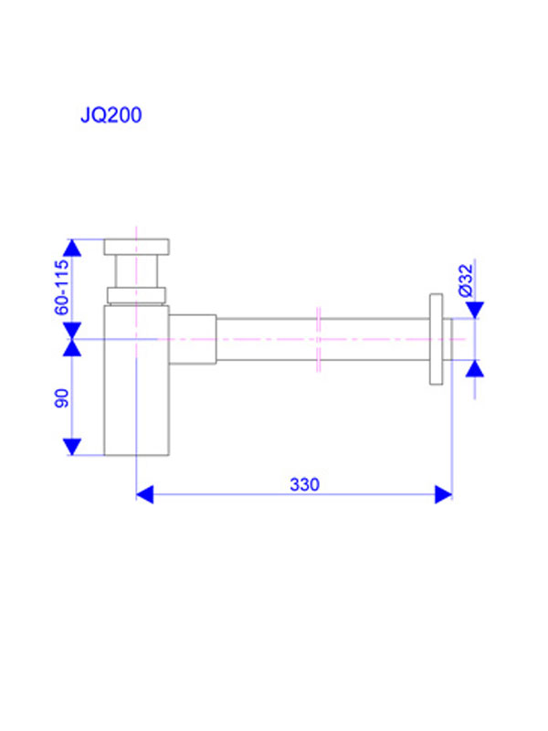 SIFON za lavabo JQ200 - dodatni pogled