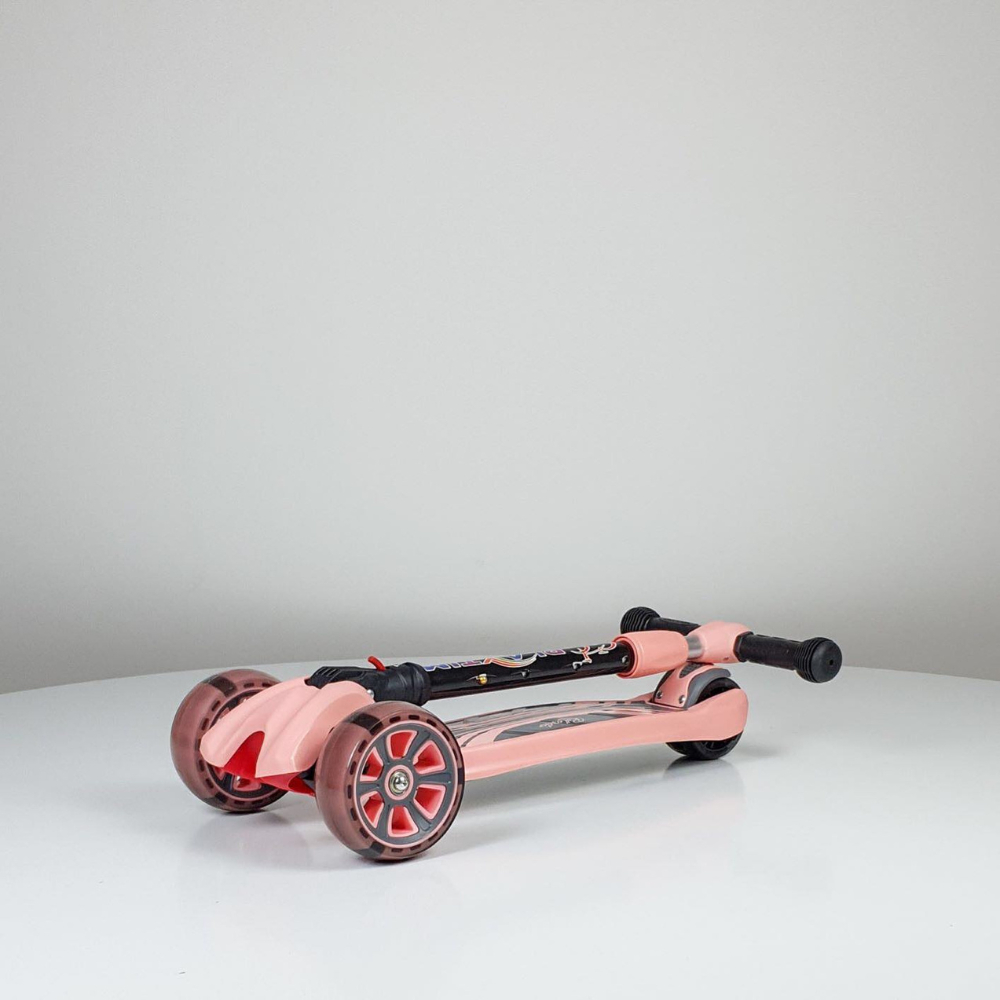 Dečji Trotinet sa Svetlećim Točkovima FOLDING 659 roze - dodatni pogled