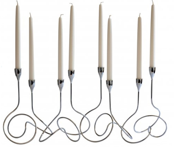 Black&Blum Svećnjak Loop Silver LP003 - dodatni pogled