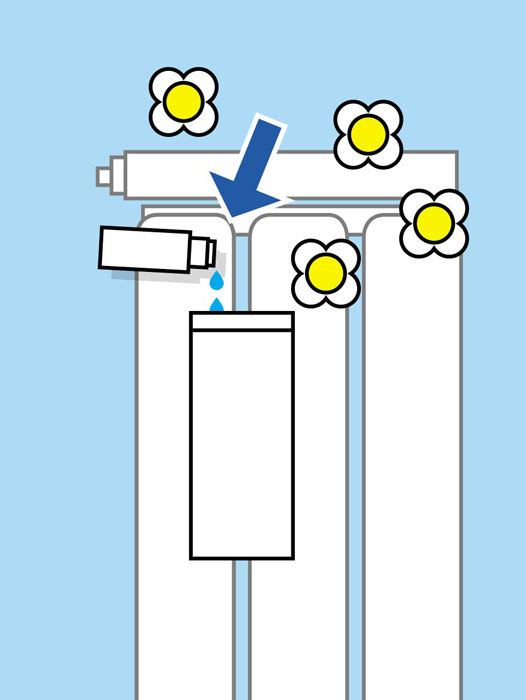 Posuda za hidriranje vazduha za radijator - dodatni pogled