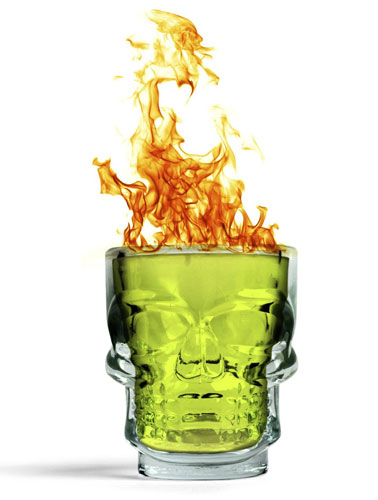 Kikkerland Čaše za kratka pića Scull, set od 4  GL06 - dodatni pogled