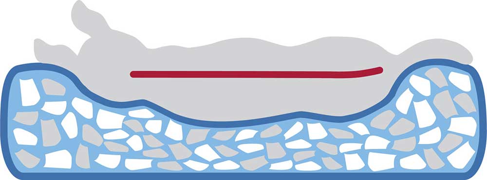 Krevet za psa 80cm ortopedski Noah Vital light grey Trixie 36736 - dodatni pogled