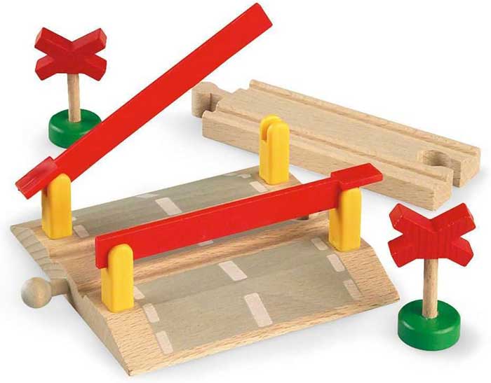 BRIO Igračka Dodatak za prugu - Pružni prelaz sa rampama 33388 - dodatni pogled