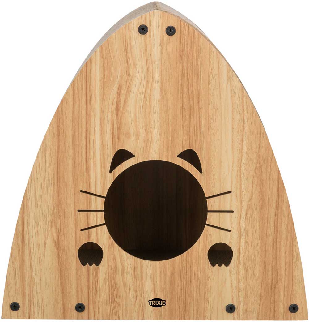 Drvena kućica grebalica za mačke sa macinom travom Trixie 48025 - dodatni pogled