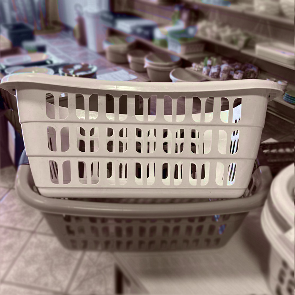 Korpa za veš Quad četvrtasta bež - dodatni pogled