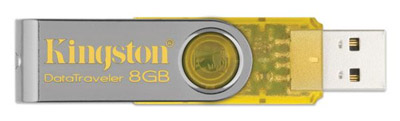 Kingston USB Flash Memorija DT101Y/8GB yellow - dodatni pogled