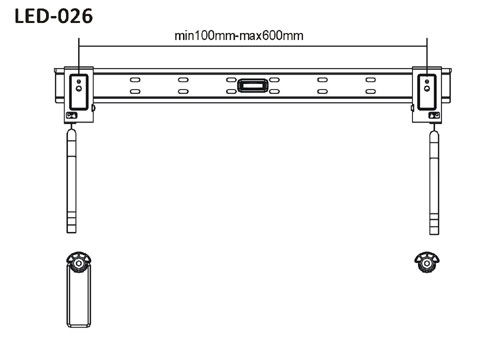 Brateck nosač za LED TV LED-026 - dodatni pogled