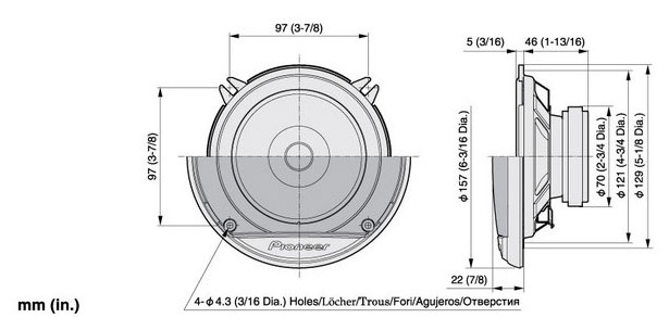 Pioneer zvučnici TS-G1321i - dodatni pogled