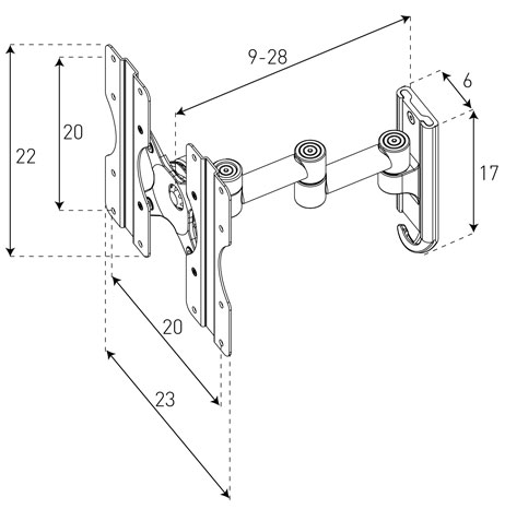 Sonorous Surefix 520 TV nosač 018978 - dodatni pogled