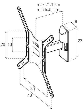 Sonorous Surefix 511 TV nosač 019289 - dodatni pogled
