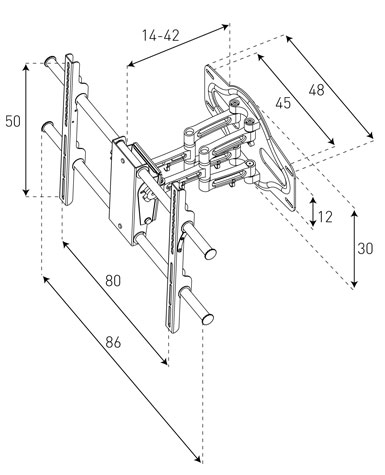 Sonorous Surefix 540 TV nosač 019292 - dodatni pogled