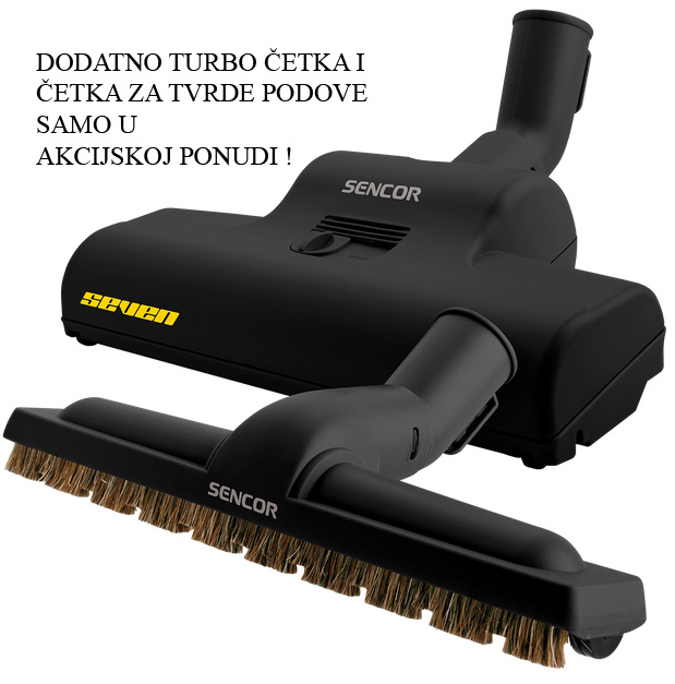 SENCOR SVC7CA Seven Usisivač 2000W / 450W usisna snaga - dodatni pogled