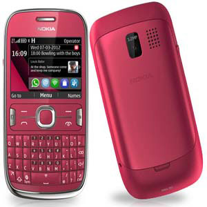 Mobilni telefon Smartphone Nokia 302 Asha Red - dodatni pogled