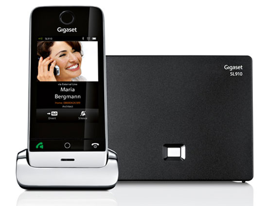 Bežični fiksni telefon Gigaset SL910 sa ekranom osetljivim na dodir - dodatni pogled