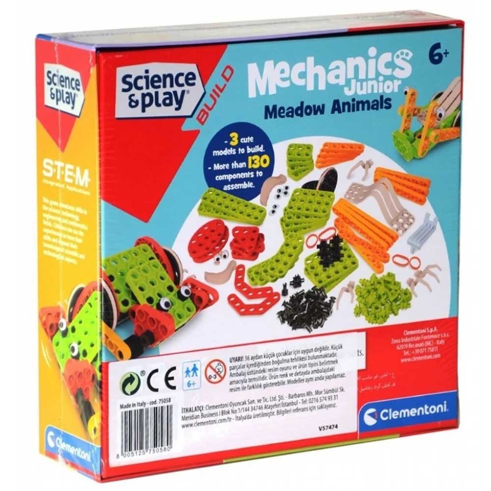 CLEMENTONI Livadske životinje Pauk puž i skakavac Mechanics Junior CL75058 - dodatni pogled