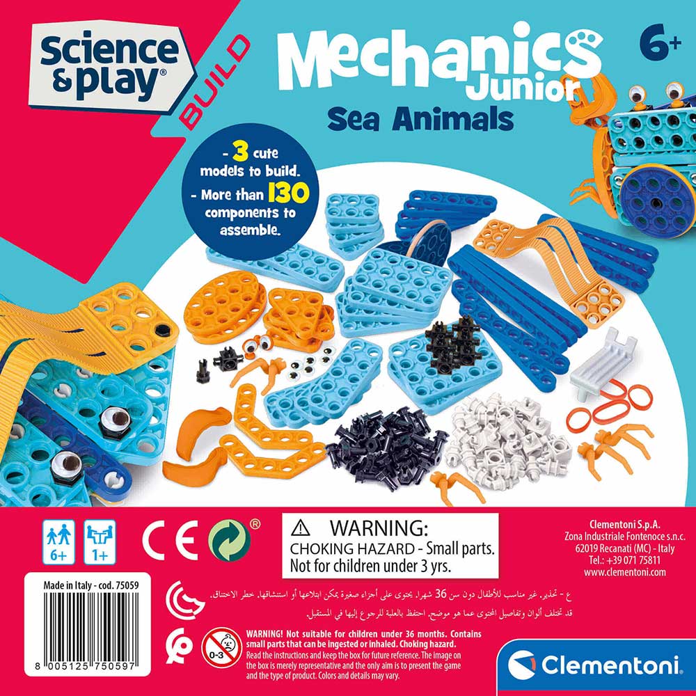 CLEMENTONI Morske životinje Raža rak i kit Mechanics Junior CL75059 - dodatni pogled
