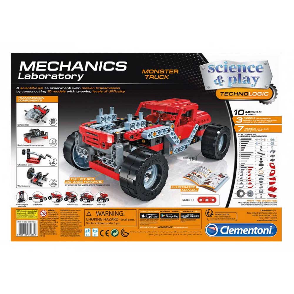 Clementoni Napravi Monster Truck Mechanics Laboratory CL75038 - dodatni pogled