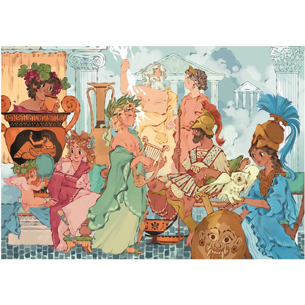 CLEMENTONI Dečija slagalica Olimpijski bogovi 2x60 delova - dodatni pogled