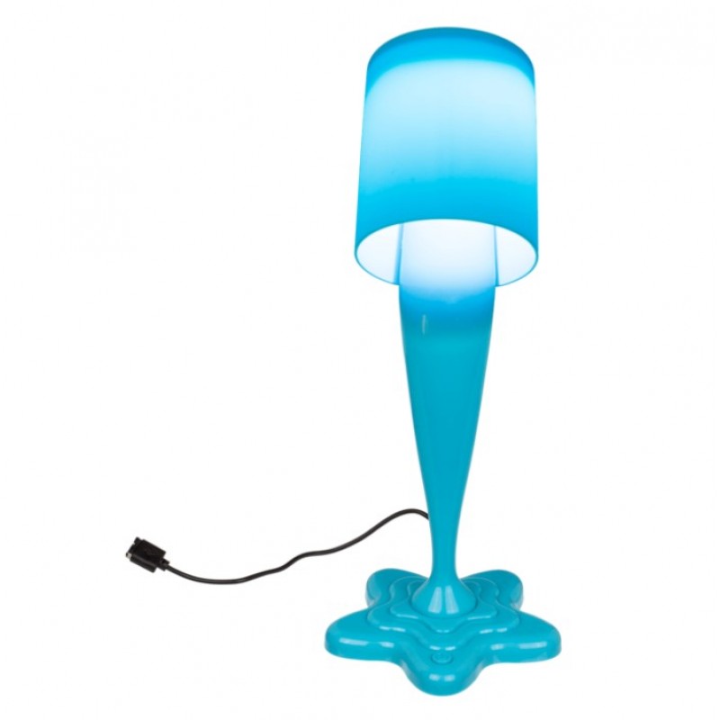 Stona USB lampa Split Paint Neon Blue - dodatni pogled