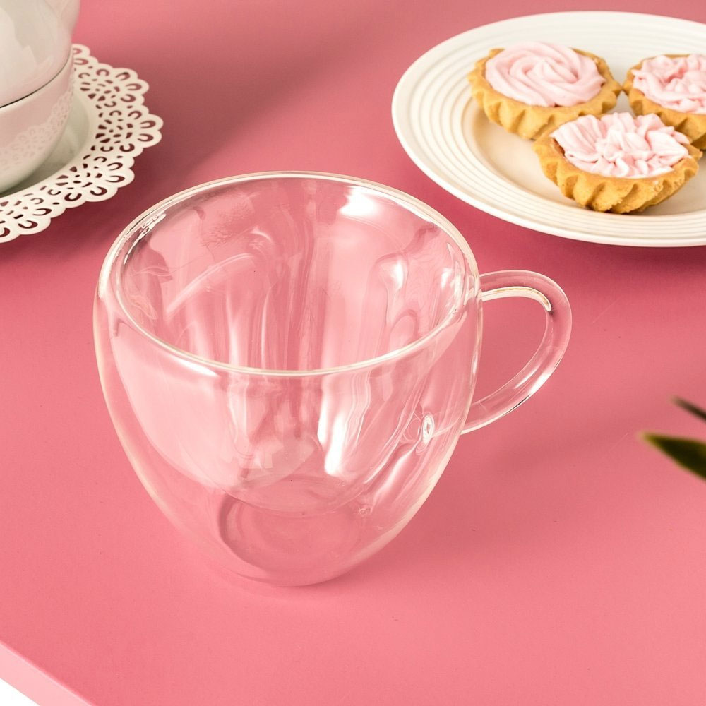 Staklena šolja Srce 180ml - dodatni pogled