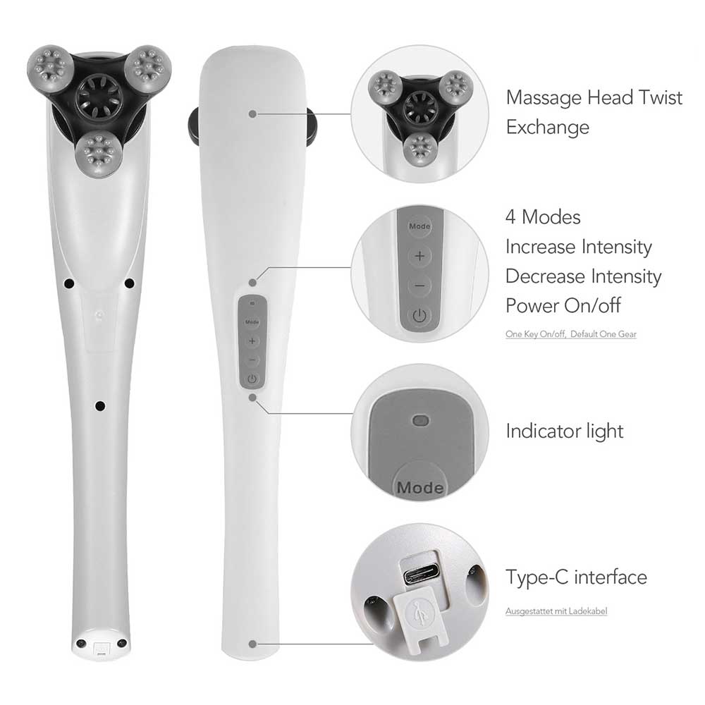 Bežični masažer za celo telo Naipo XF-5120 - dodatni pogled