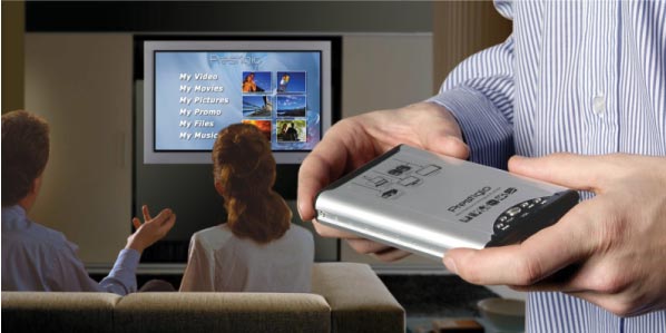 Prestigio DivX, MP3,  WMA,  XviD, JPEG player - dodatni pogled