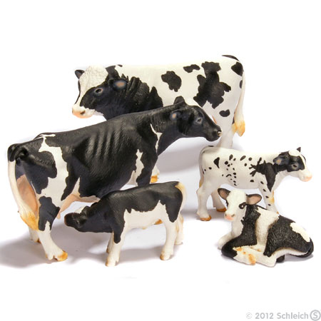 Schleich Domaće životinje - Holštajn tele, leži 13639 - dodatni pogled