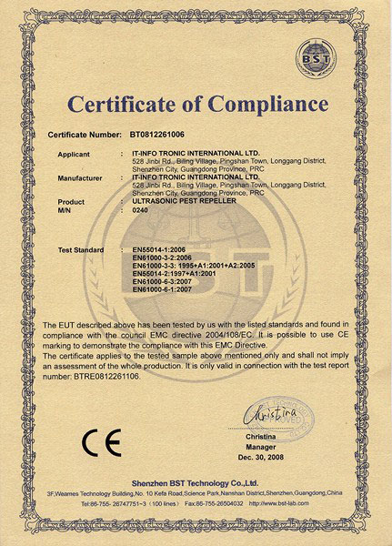 Prenosivi Ultrazvučni Rasterivač Miševa, Pacova, Buva, Paukova, Insekata Weitech WK 240 - dodatni pogled