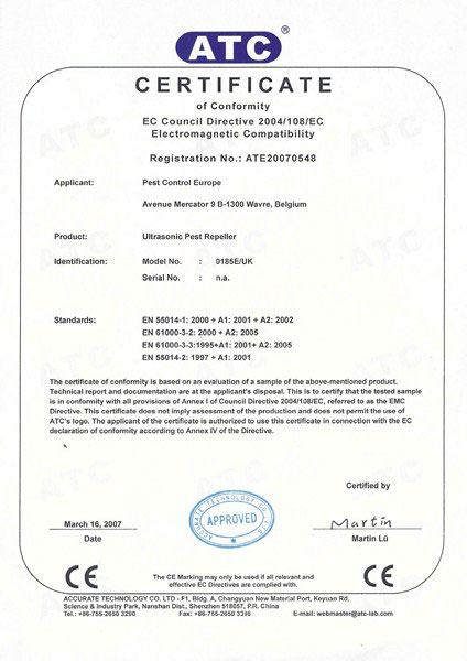 Elektronski Rasterivač Glodara i Insekata Sa ATC sertifikatom - Weitech WK 180 - dodatni pogled