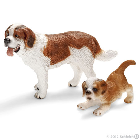 Schleich Domaće životinje - Bernardinac, mužjak 16379 - dodatni pogled