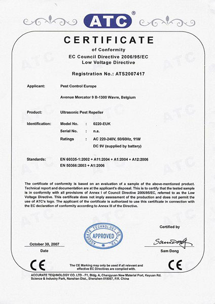 Ultrazvučni Rasterivač Glodara i Insekata sa ATC sertifikatom za Spoljnu ili Unutrašnju upotrebu - Weitech WK 220 - dodatni pogled