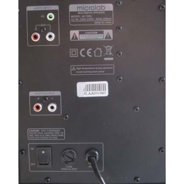 Microlab M700U zvučnici - dodatni pogled