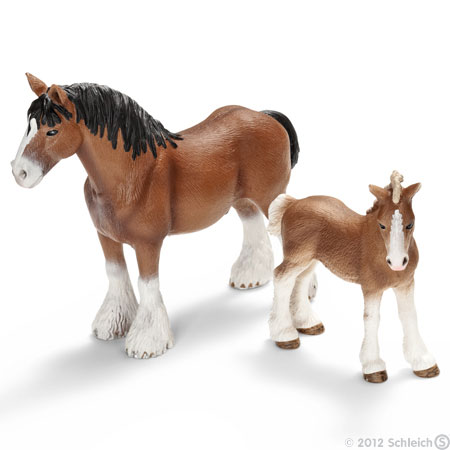 Schleich Domaće životinje - Klajdsdejl ždrebe 13671 - dodatni pogled