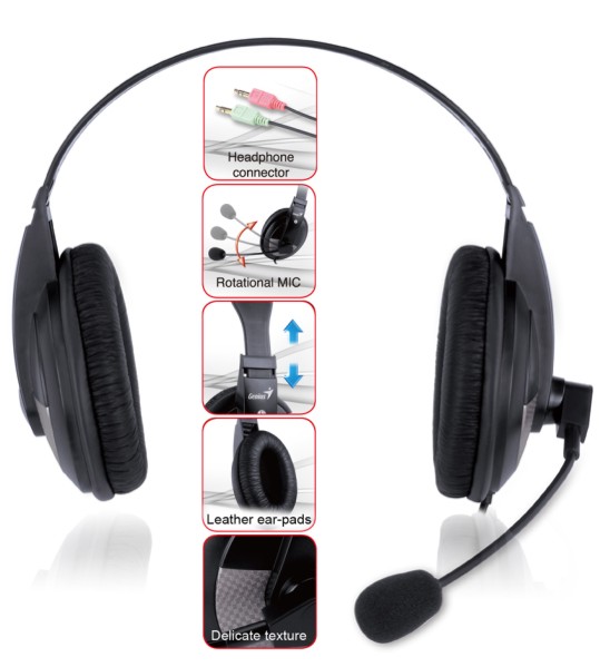 Genius HS-500X slušalice sa mikrofonom  - dodatni pogled