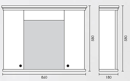 Orman Za Kupatilo Sa Ogledalom i Svetlom DVD - dodatni pogled