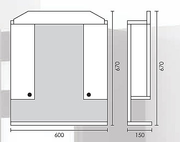 Kupatilski Ormarić Sa Ogledalom Ž-2 - dodatni pogled