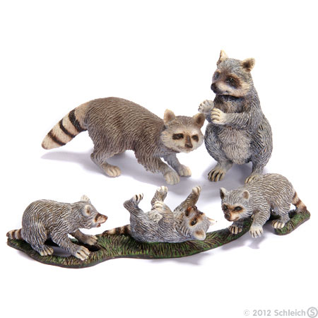 Schleich Divlje Životinje - Mladunci rakuna 14625 - dodatni pogled